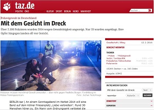 Screenshot - taz-Artikel vom 12.02.2016