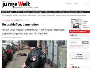 Screenshot - jungeWelt-Artikel vom 08.02.2017